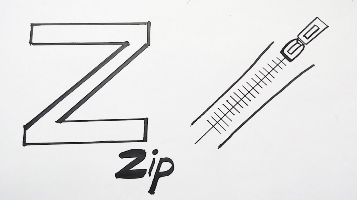 Painting and drawing in Z alphabet Jony alphabet class Draw Z for Zip.