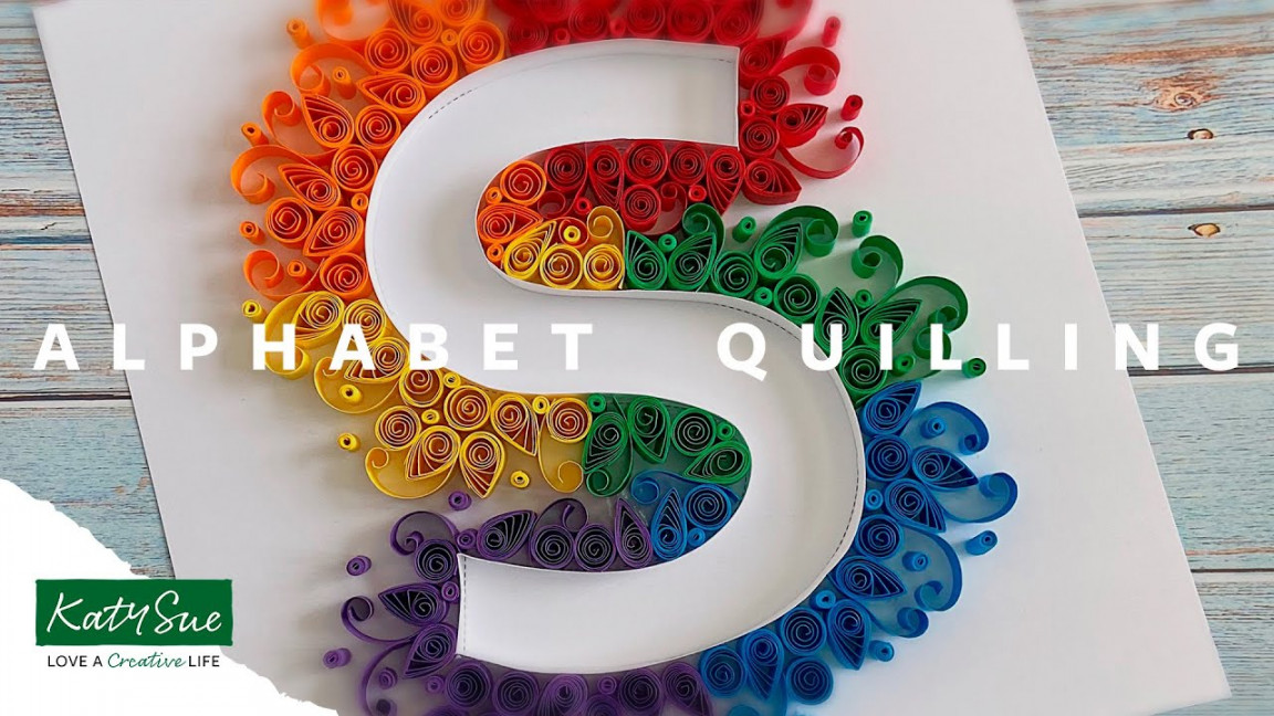 Paper Quilling Letter S  Alphabet Outlines Digital Quilling Templates