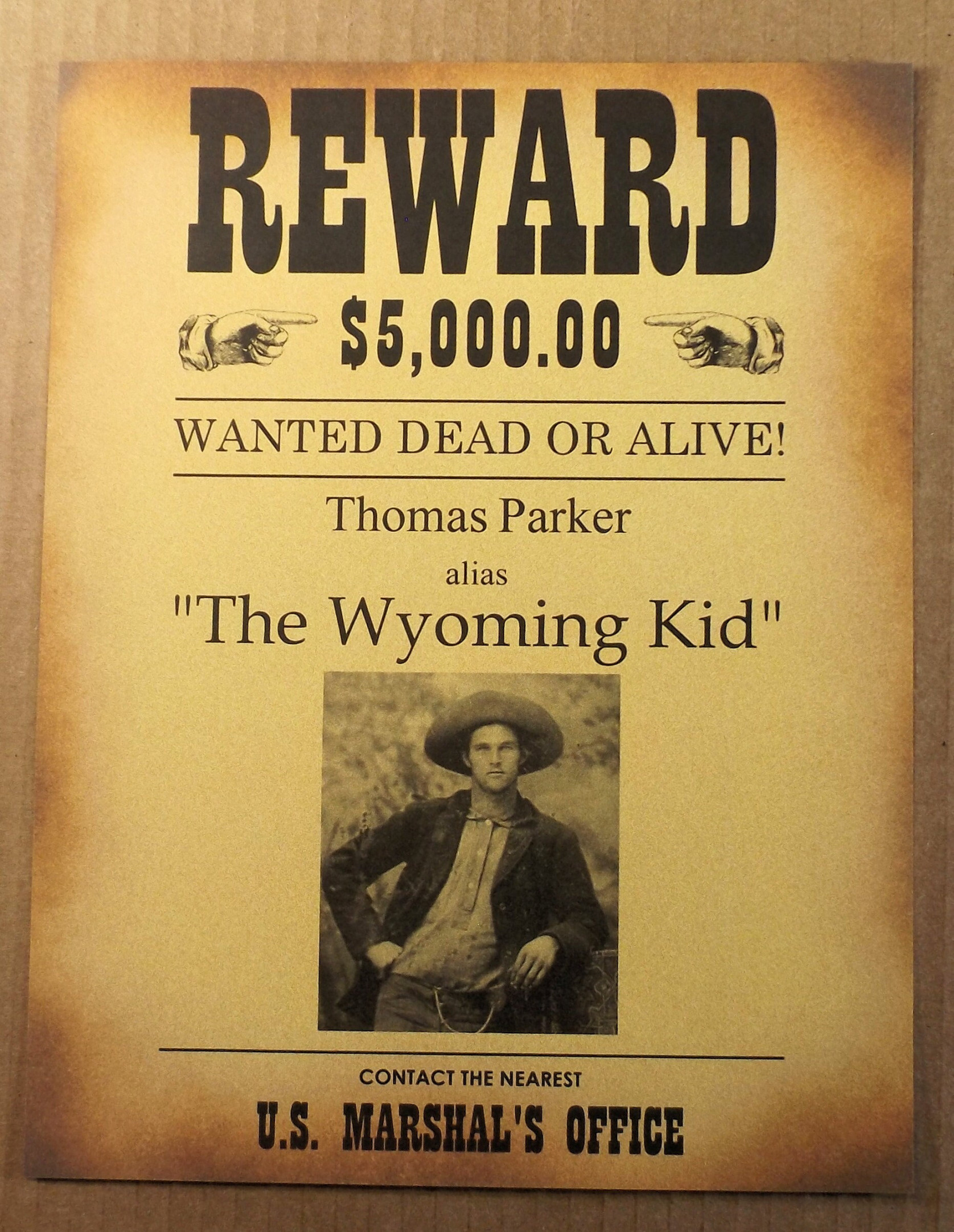 Personalized Old West Wanted Poster Outlaw Western Custom - Etsy