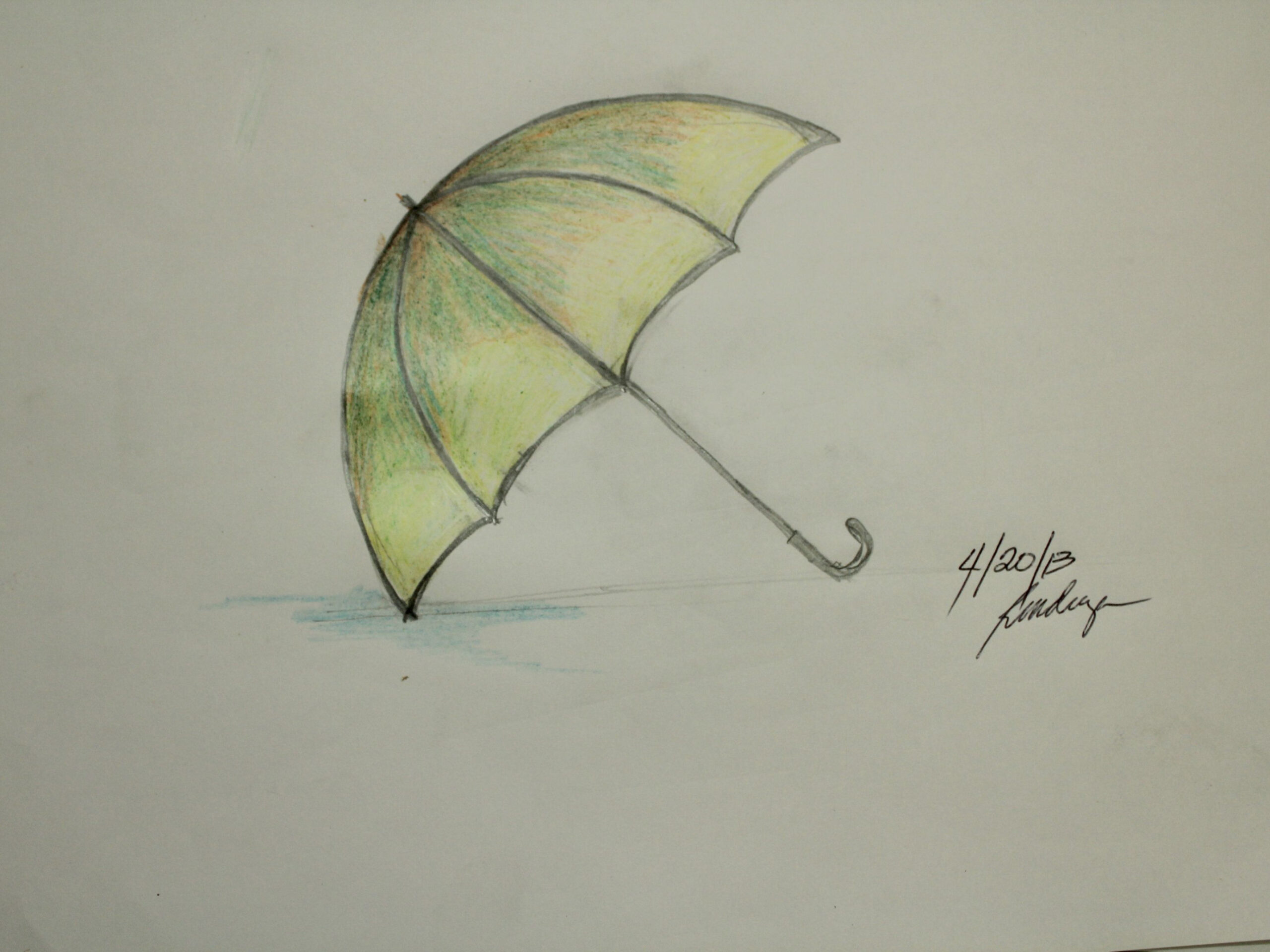 Pin by Em on Art  Easy drawings, Umbrella drawing, Drawings