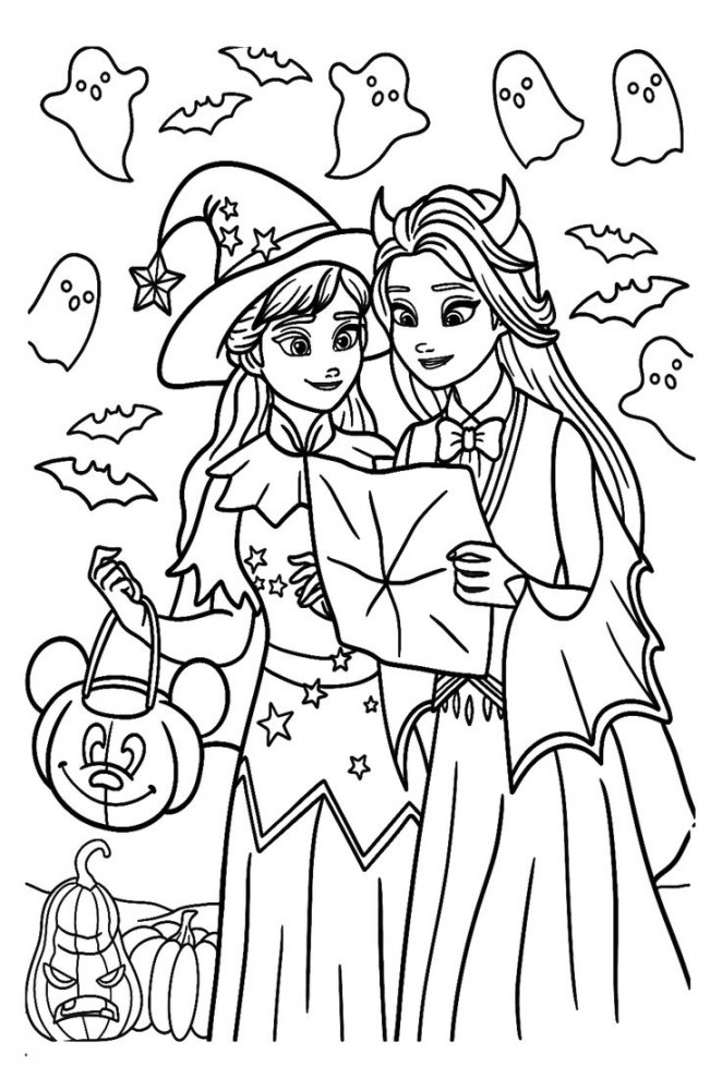 Pin on Disney Halloween Coloring Pages