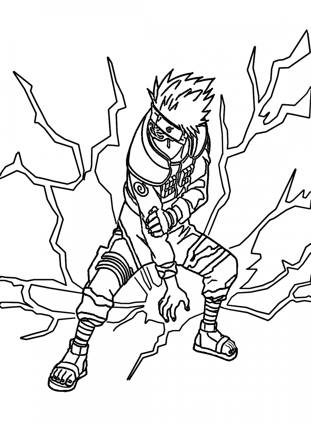 Pin on Kakashi Hatake Coloring Pages