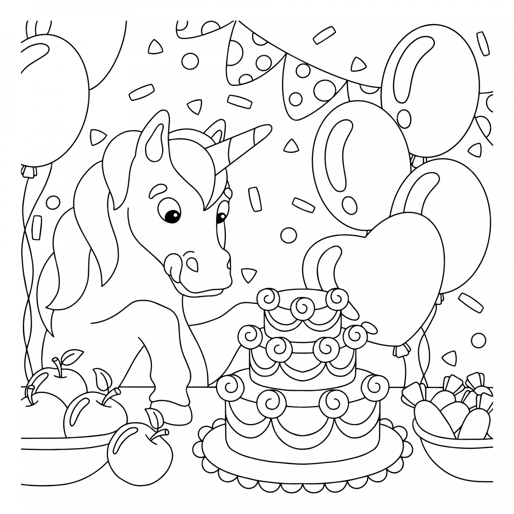 Premium Vector  Coloring book page for kids