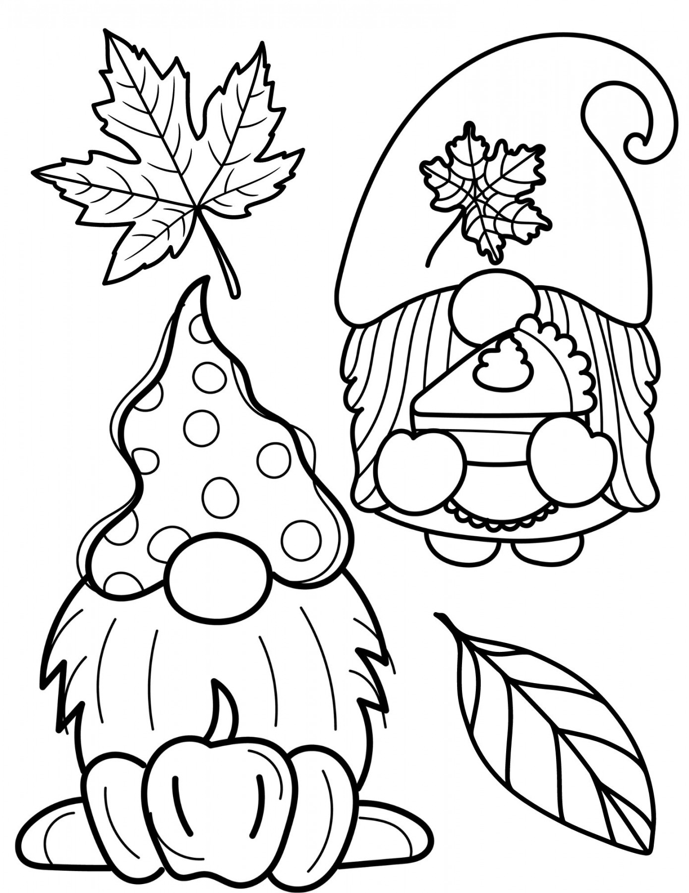 Printable Cute Fall Coloring Pages - Crafty Morning