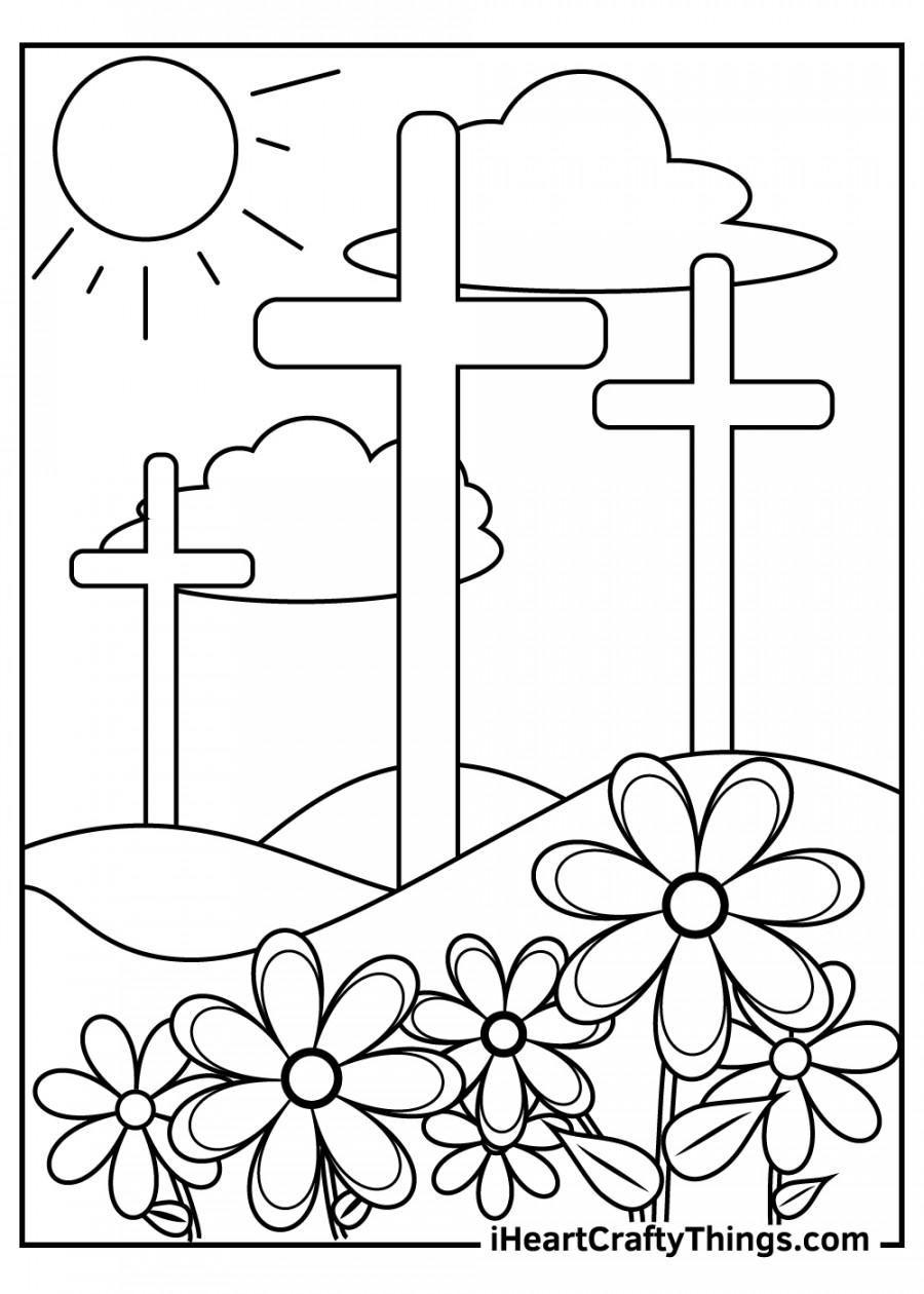 Religious Easter Coloring Pages (% Free Printables)