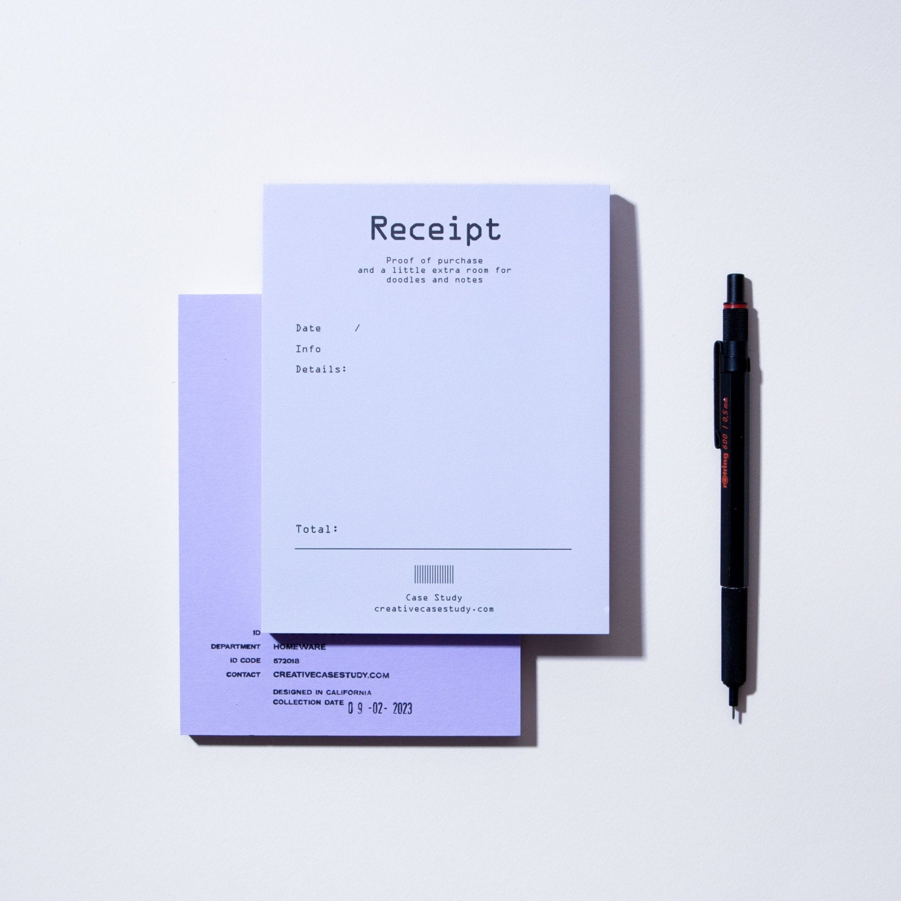 Retro Receipt Memo Pad – Case Study