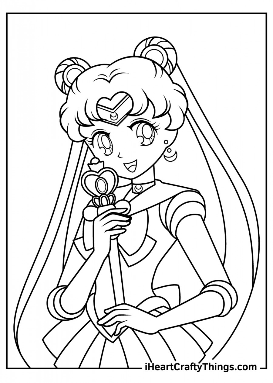 Sailor Moon Coloring Pages (% Free Printables)