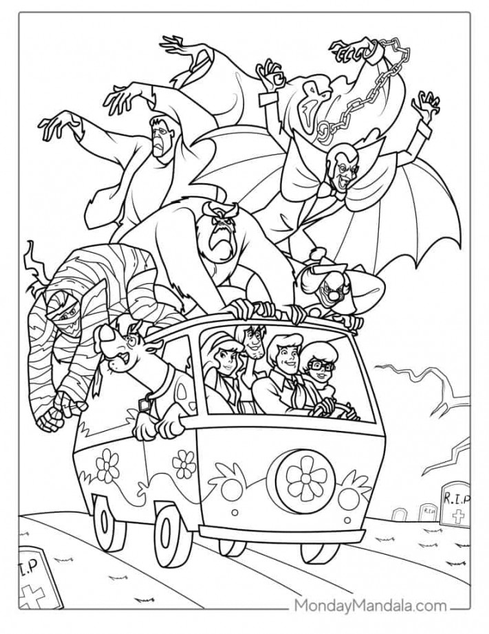 Scooby-Doo Coloring Pages (Free PDF Printables)