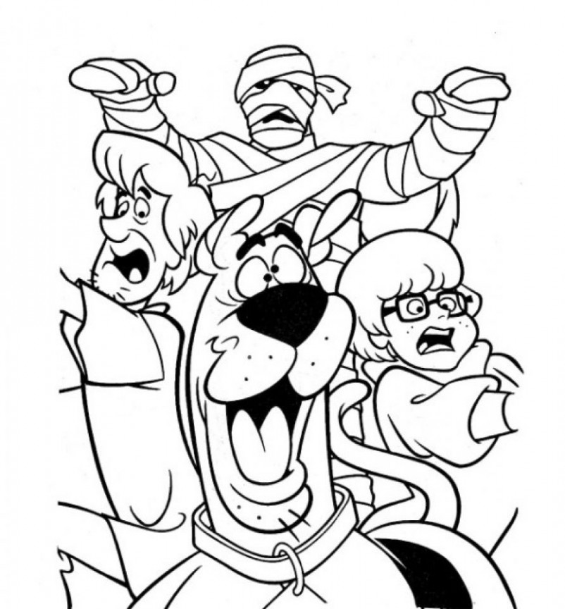 Scooby Doo Halloween Printable Coloring Pages  Scooby doo