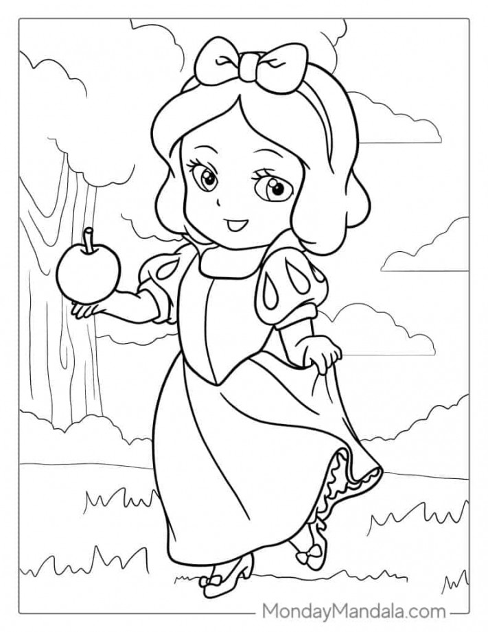 Snow White Coloring Pages (Free PDF Printables)