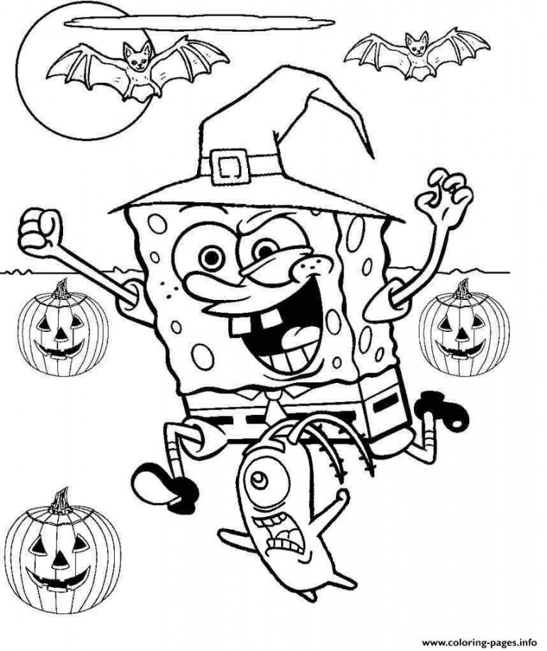 Spongebob Coloring Pages Halloween – From the thousand pictures