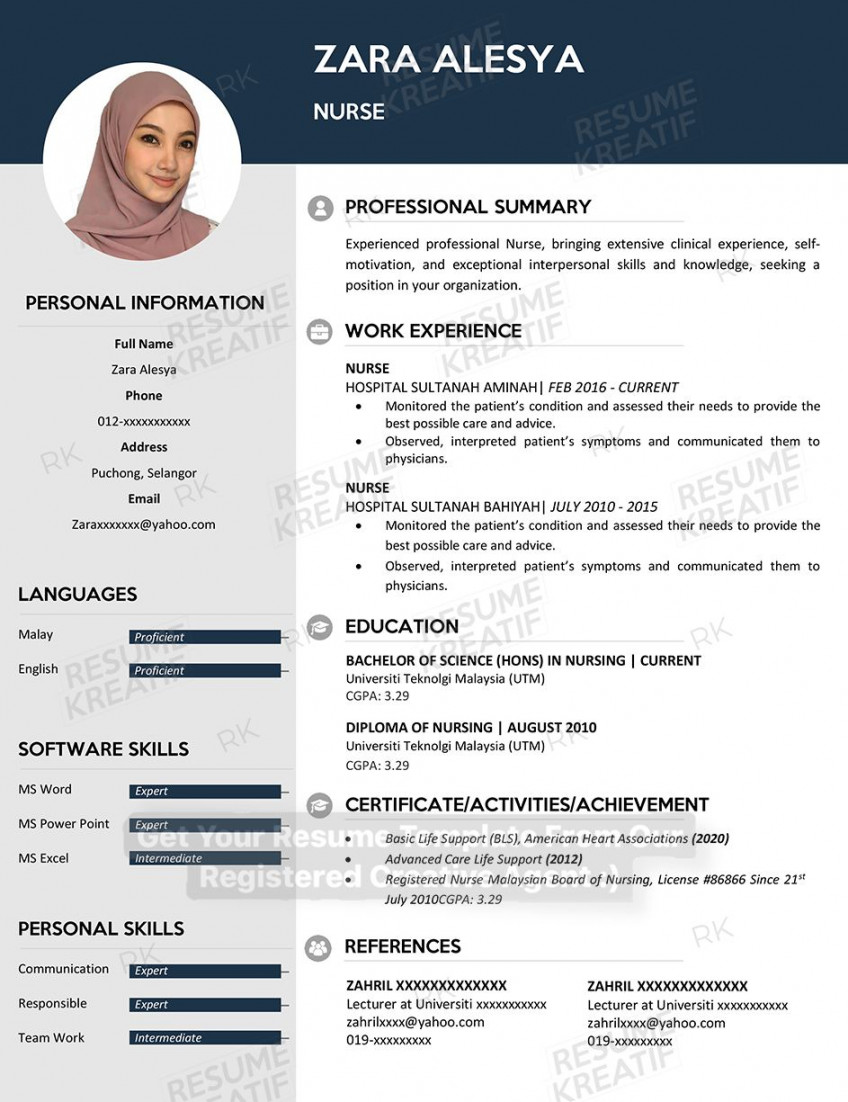 Template Resume Kreatif - Mudah, Moden & Profesional