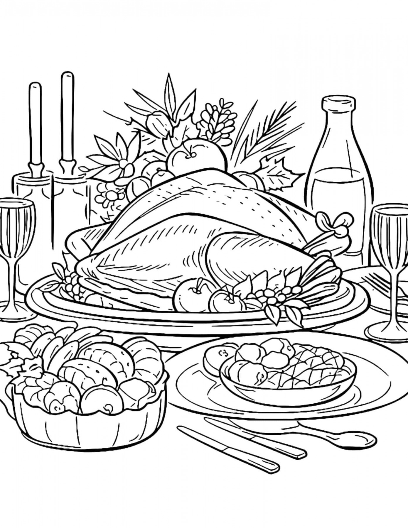 Thanksgiving Coloring Pages For Kids And Adults - Our Mindful Life