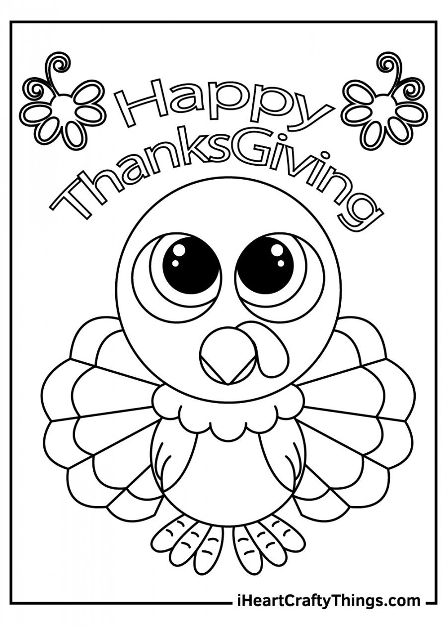 Thanksgiving Turkey Coloring Pages (% Free Printables)