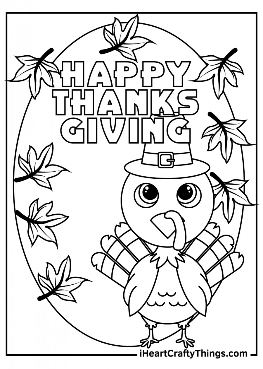 Thanksgiving Turkey Coloring Pages (% Free Printables)