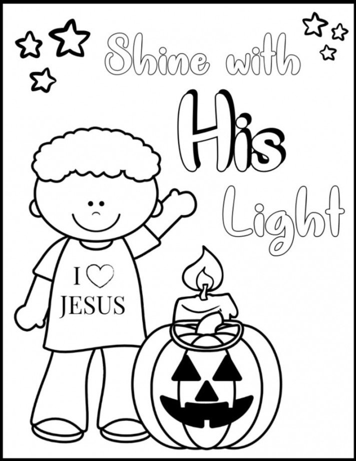 The Best Christian Halloween Coloring Pages - Bible Study Printables