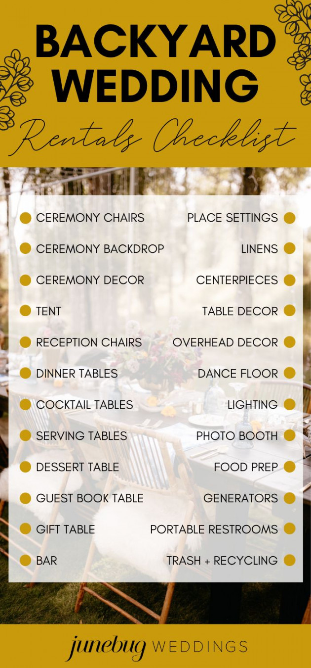 The Ultimate Guide to Planning a Backyard Wedding  Junebug