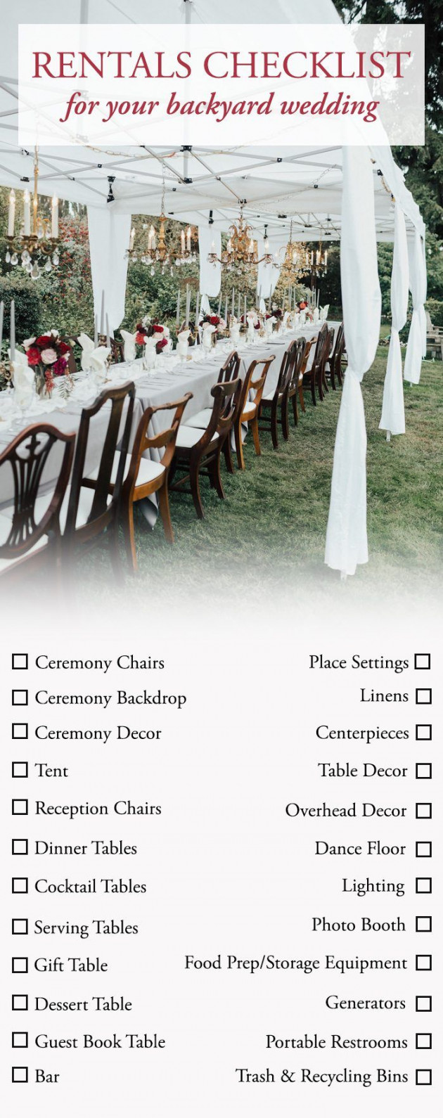 The Ultimate Guide to Planning a Backyard Wedding  Junebug