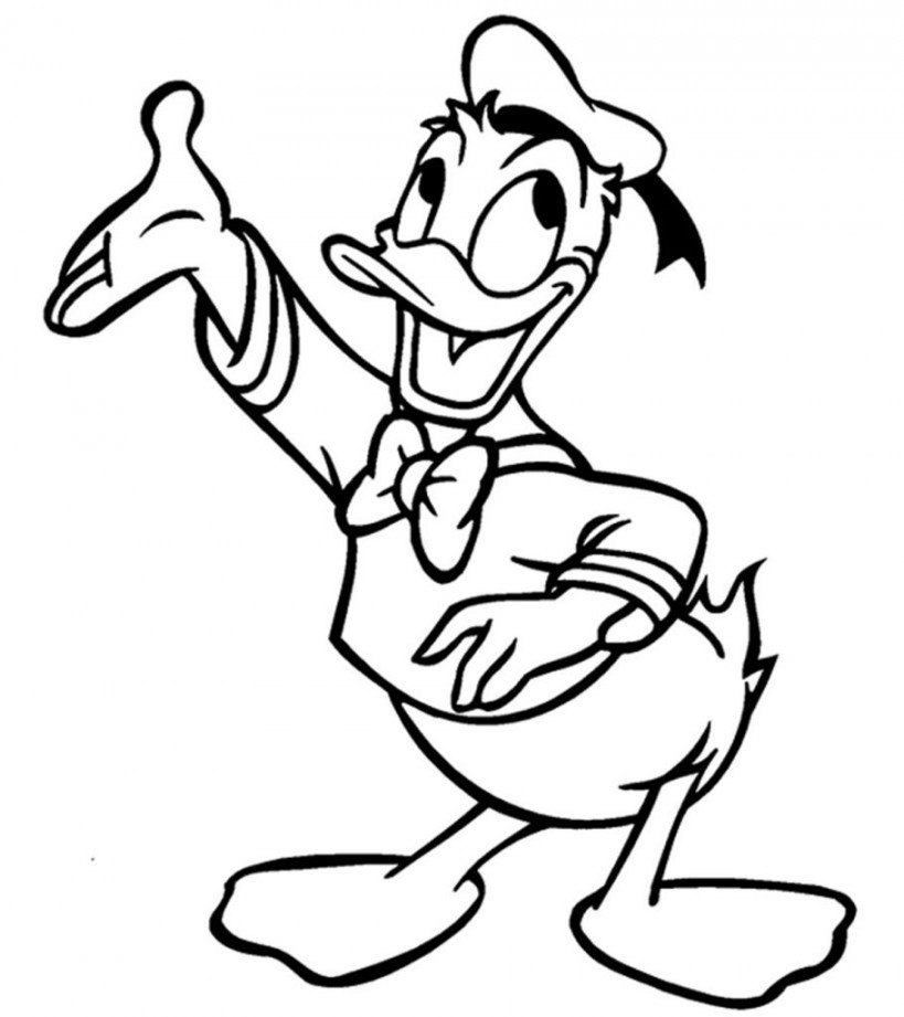 Top  Free Printable Donald Duck Coloring Pages Online