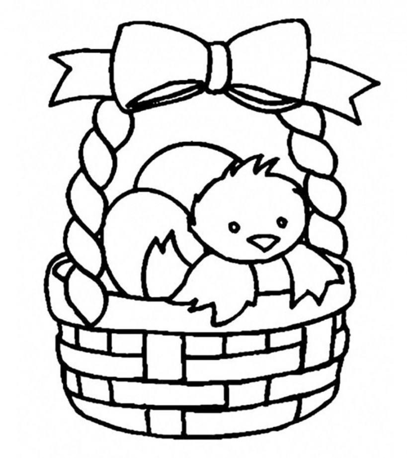 Top  Free Printable Easter Basket Coloring Pages Online