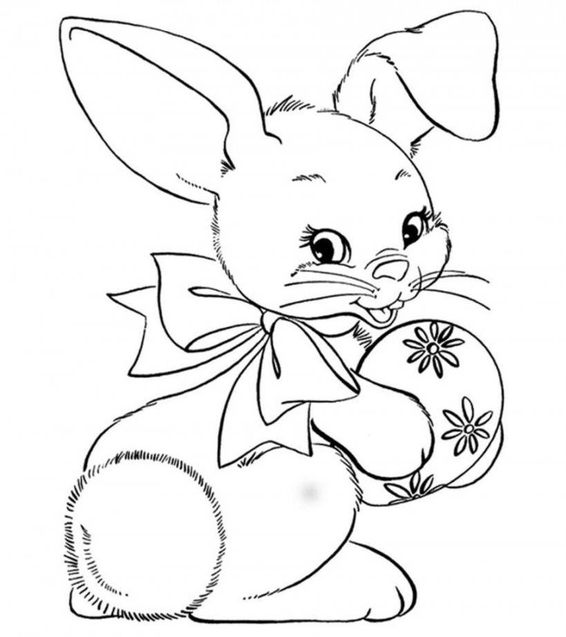 Top  Free Printable Easter Bunny Coloring Pages Online  Free