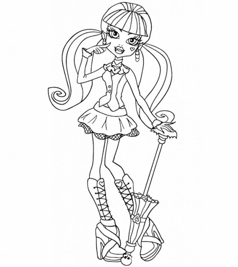 Top  Monster High Coloring Pages For Your Little Ones