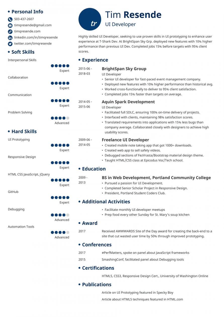 + UI/UX Resume Samples (Guide with Templates & Skills)