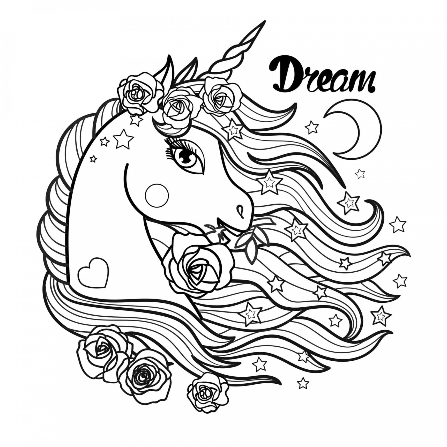 +] Unicorn Coloring Pictures  Wallpapers