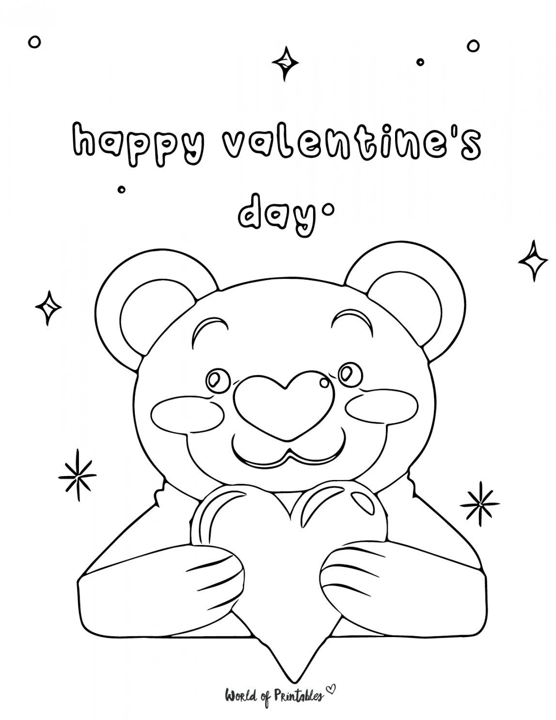 Valentines Day Coloring Pages -  Free Printables To Color