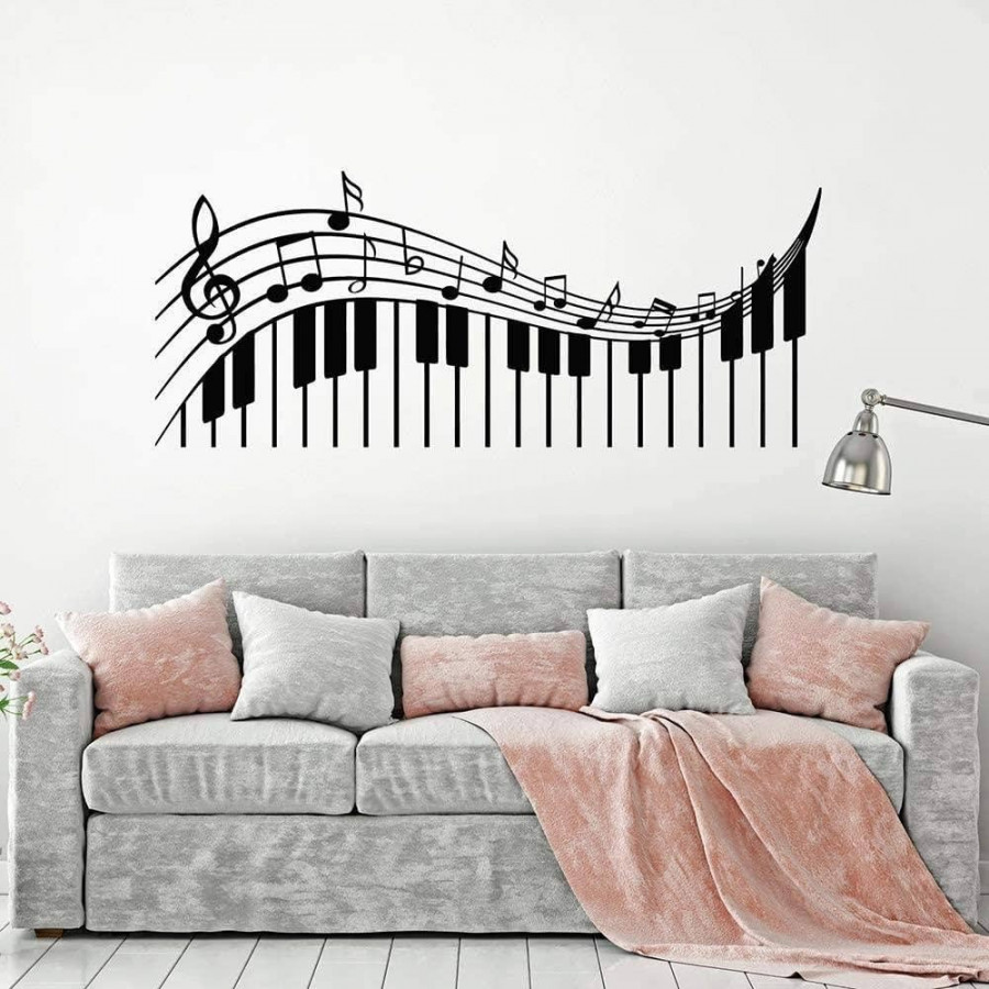 Vinyl Wall Sticker Creative Sticker Treble Clef Treble Clef Classroom Music  Piano Notes Living Room Modern  x  cm