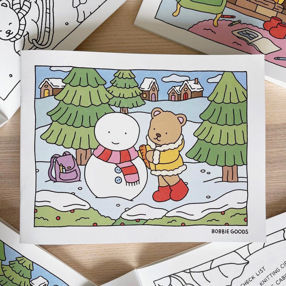 Winter Coloring Book 