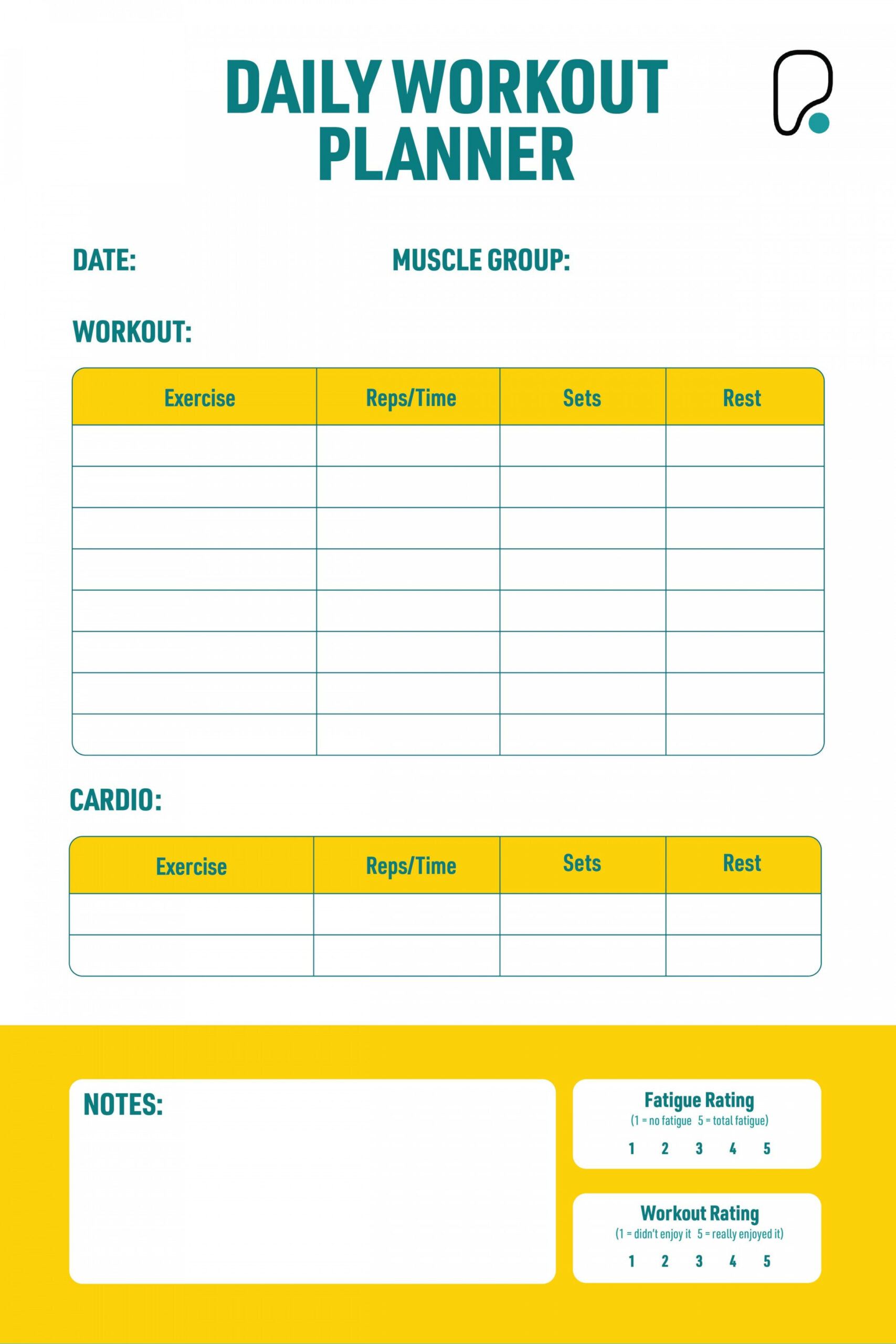 Workout Plan Templates: Download Or Make Yourself  PureGym