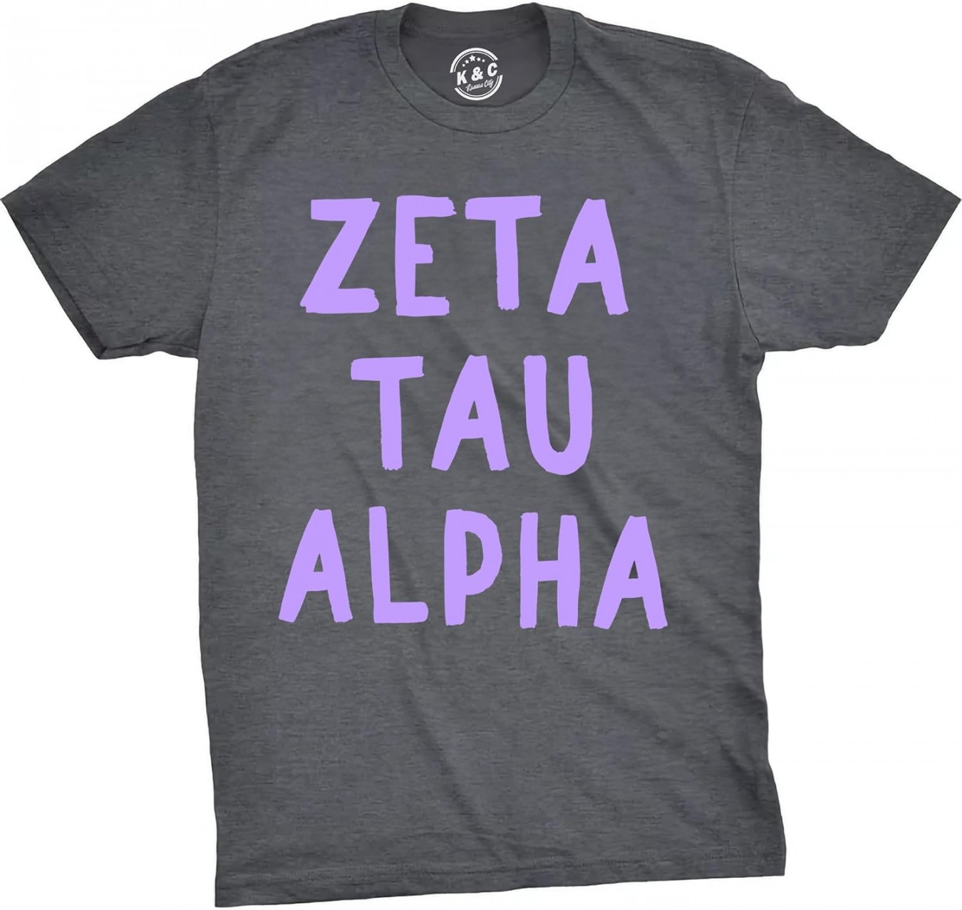 Zeta Tau Alpha Tshirt  Zeta Purple Bubble Letters Sorority Shirt