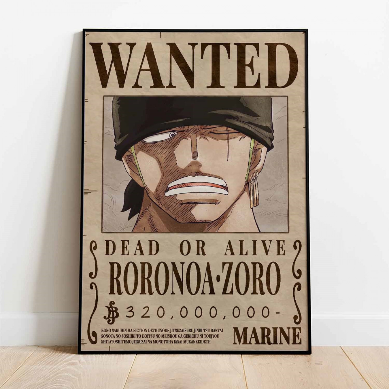 Zoro Wanted Poster