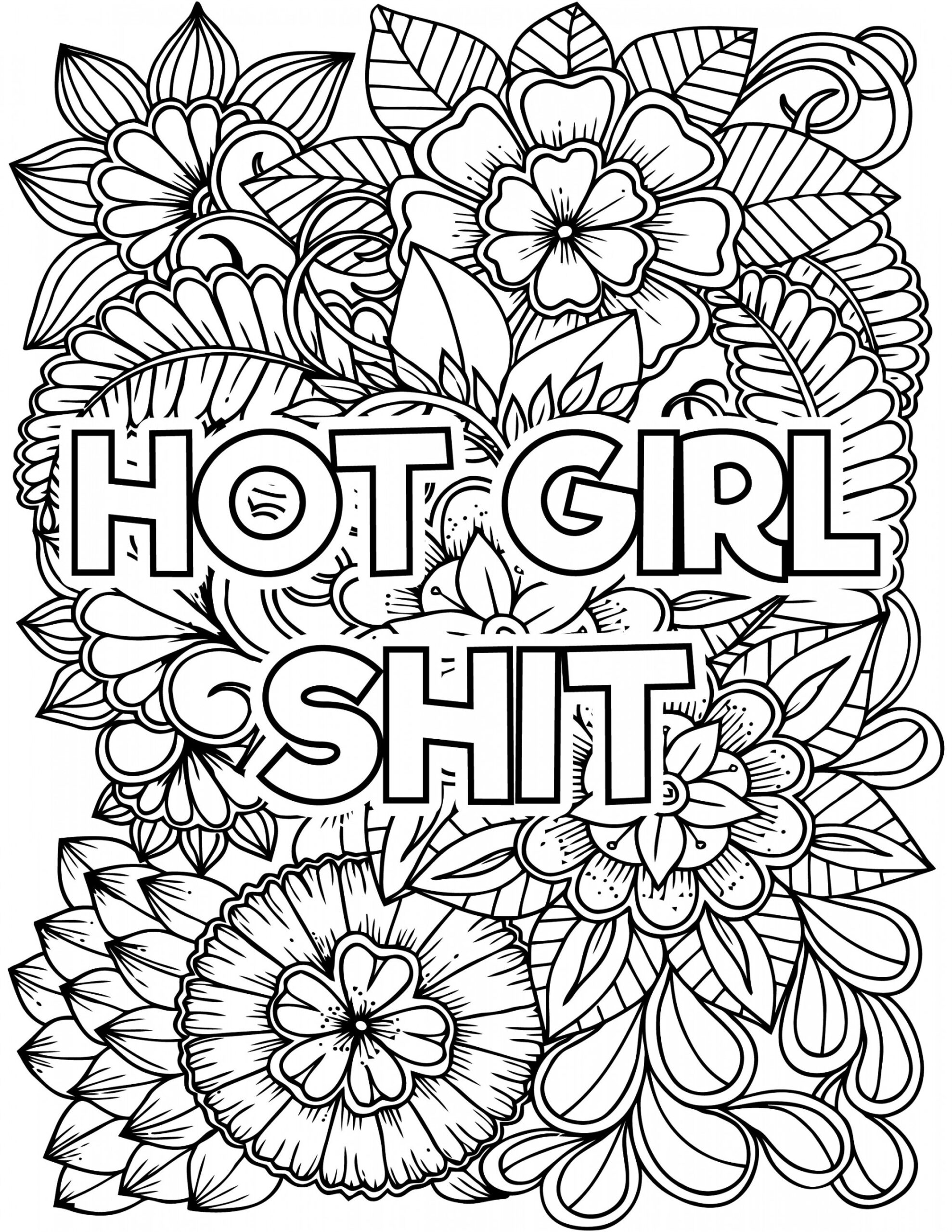 Adult Curse Words Coloring Pages Adult Coloring Pages Printable