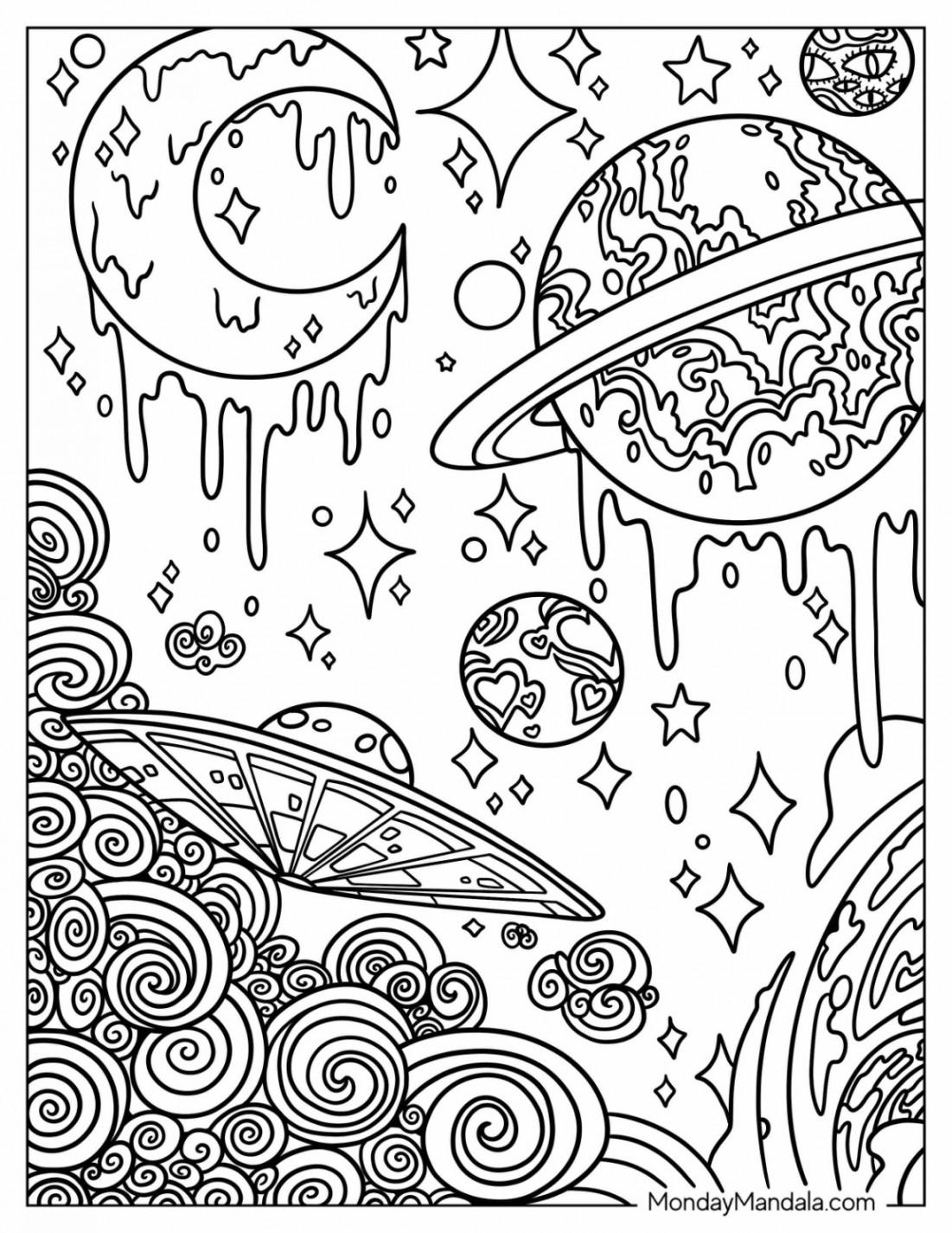 Aesthetic Coloring Pages (Free PDF Printables)