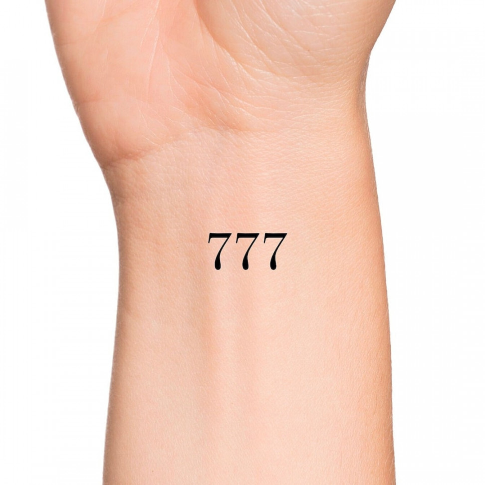 Angel Numbers  Temporary Tattoo / Numerology Temp Tattoo