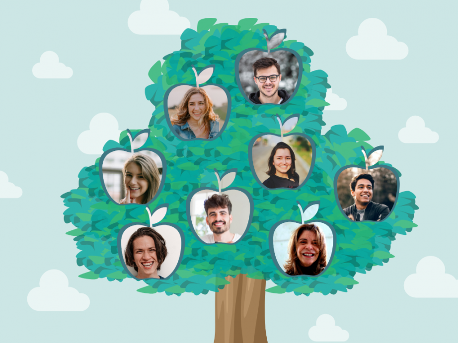 Apple Tree Family Tree  Familienstammbaum Template