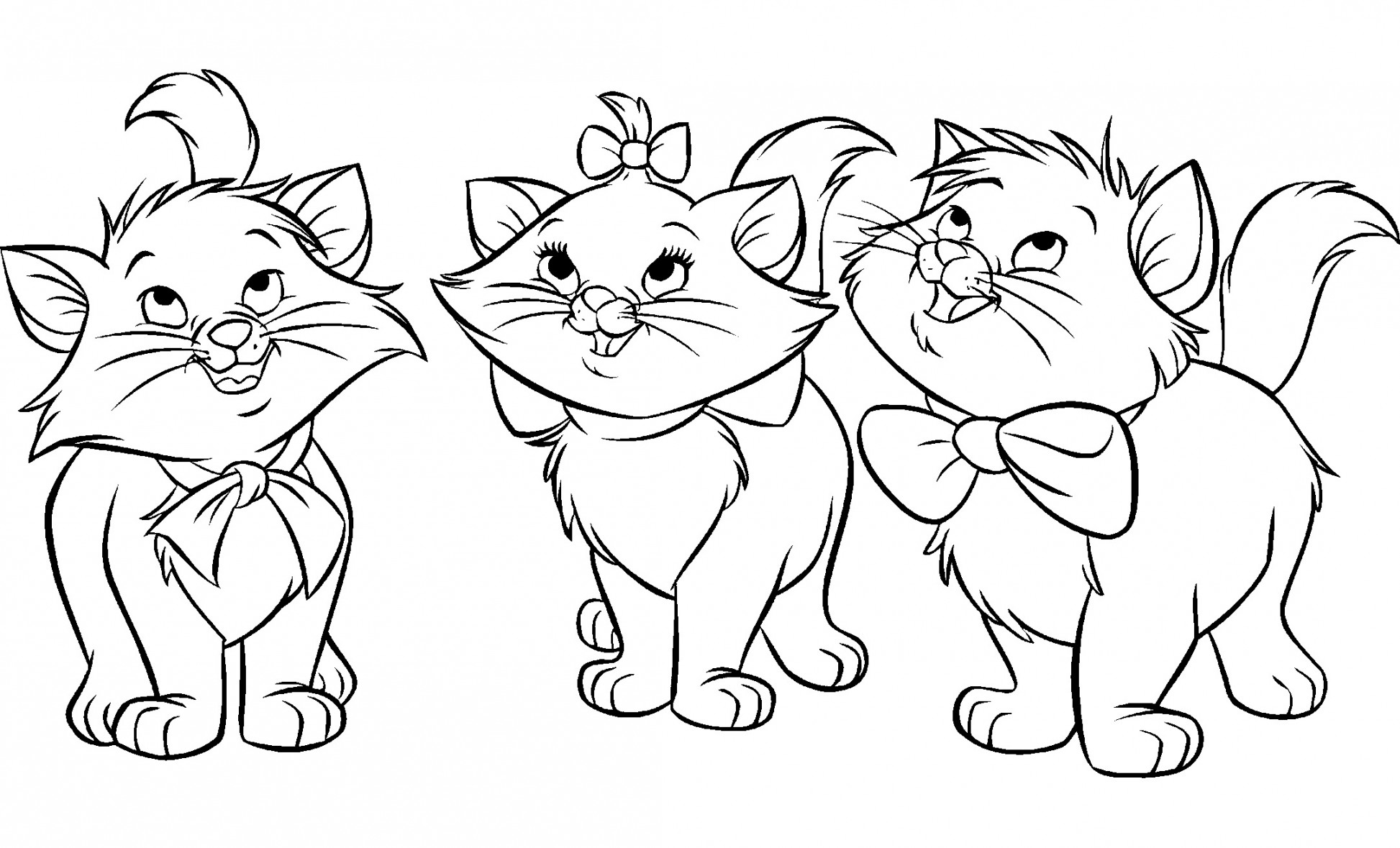 Aristochats coloring pages for kids - The Aristocats Kids Coloring