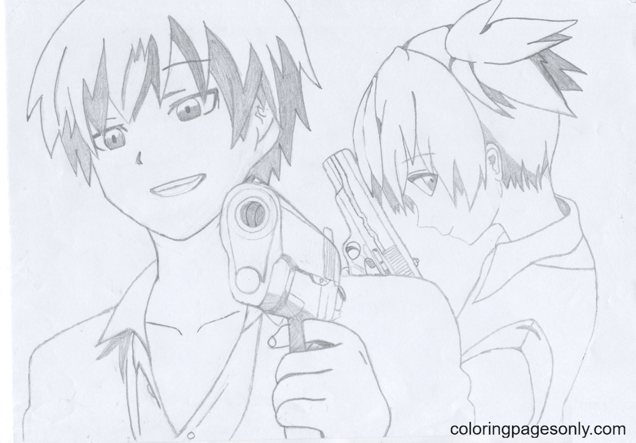 Assassination Classroom Coloring Pages Printable for Free Download