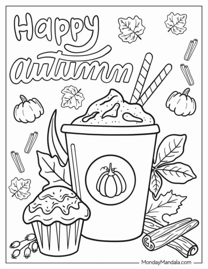 Autumn & Fall Coloring Pages (Free PDF Printables)