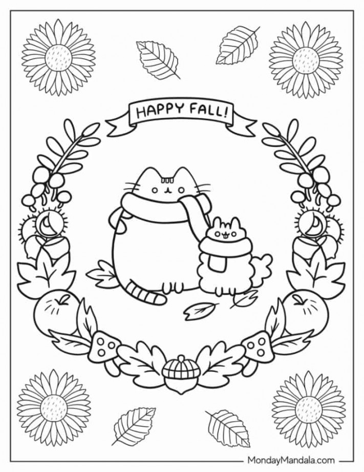 Autumn & Fall Coloring Pages (Free PDF Printables)