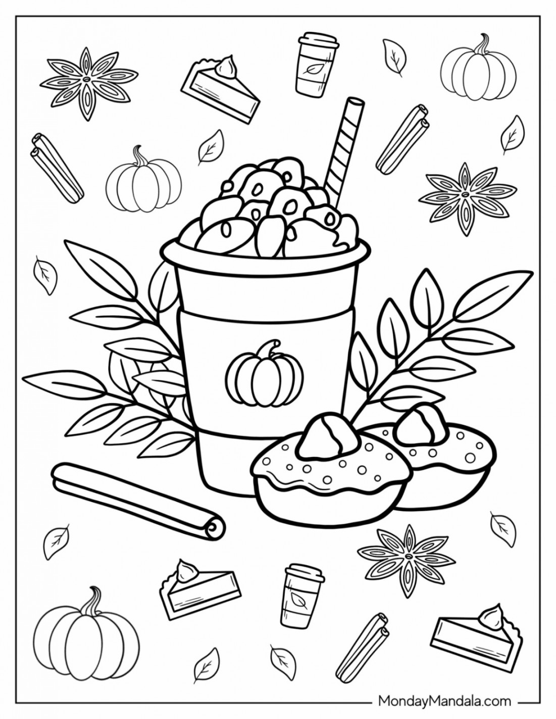 Autumn & Fall Coloring Pages (Free PDF Printables)