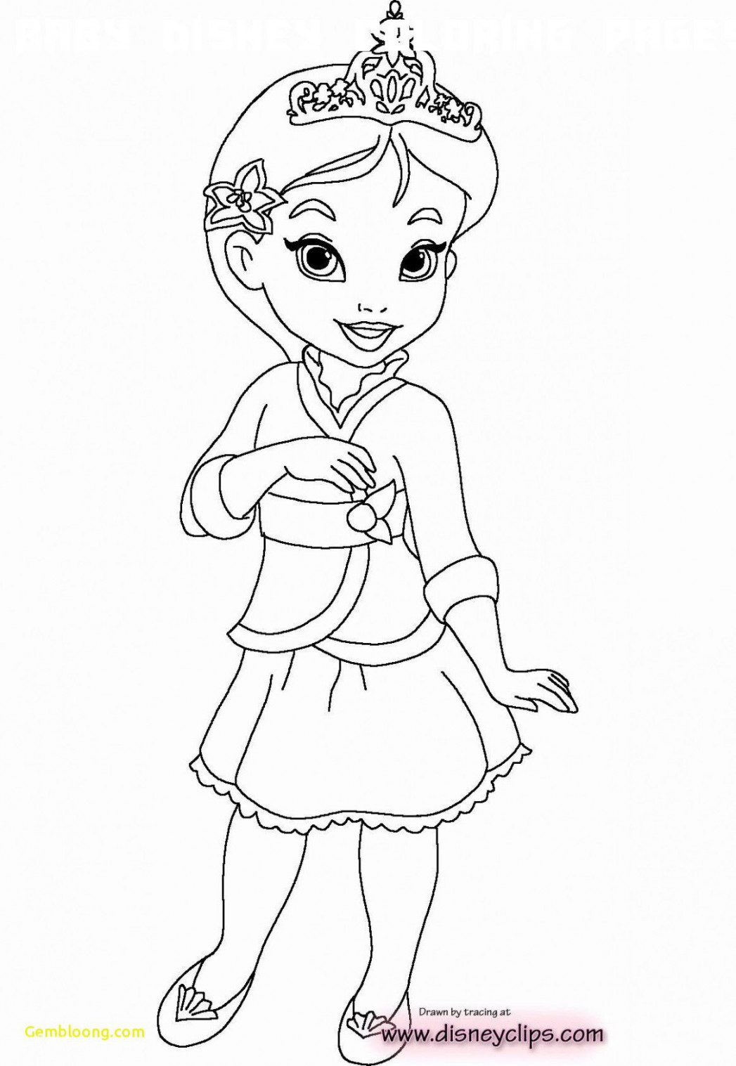 Baby Disney Coloring Pages  Disney princess coloring pages