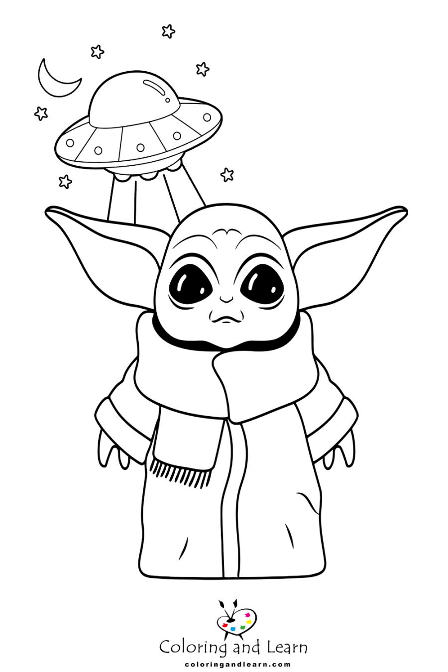 Baby Yoda Coloring Pages () - Coloring and Learn