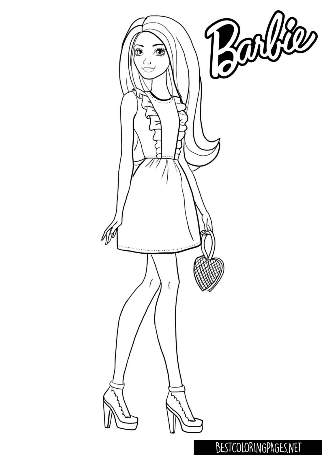 Barbie Coloring Pages - Bestcoloringpages