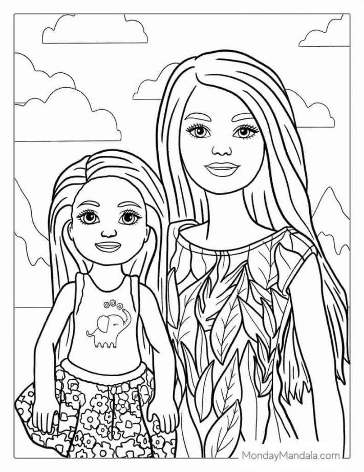 Barbie Coloring Pages (Free PDF Printables)