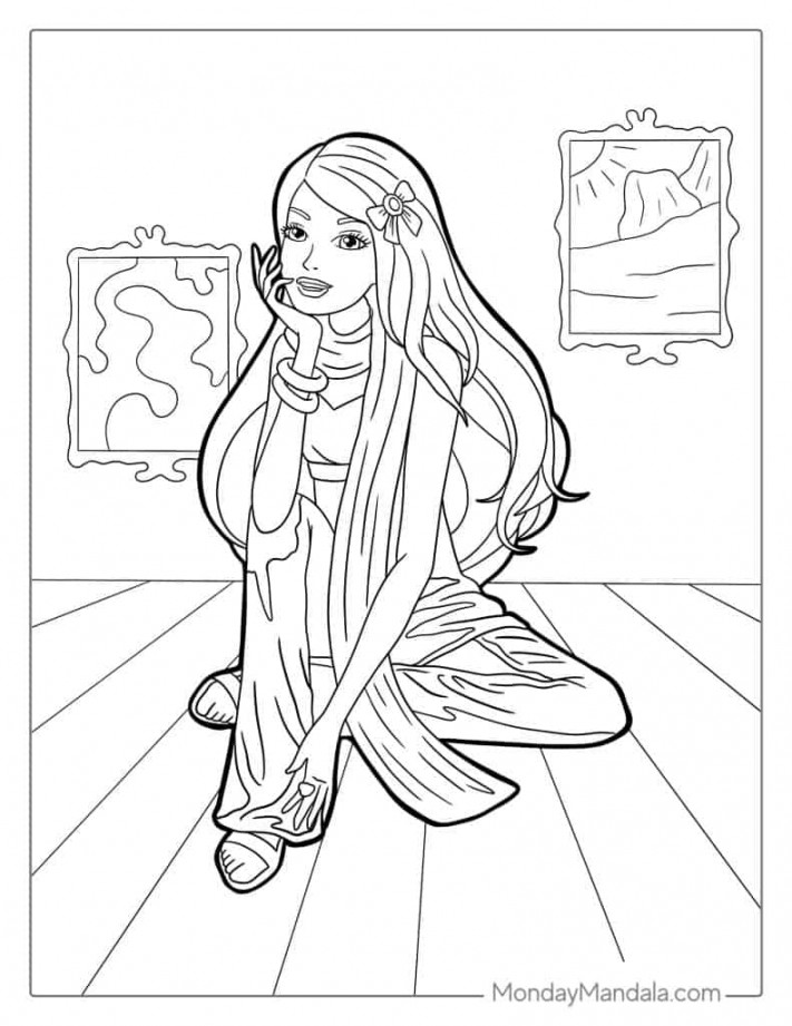 Barbie Coloring Pages (Free PDF Printables)