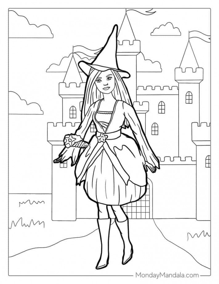 Barbie Coloring Pages (Free PDF Printables)