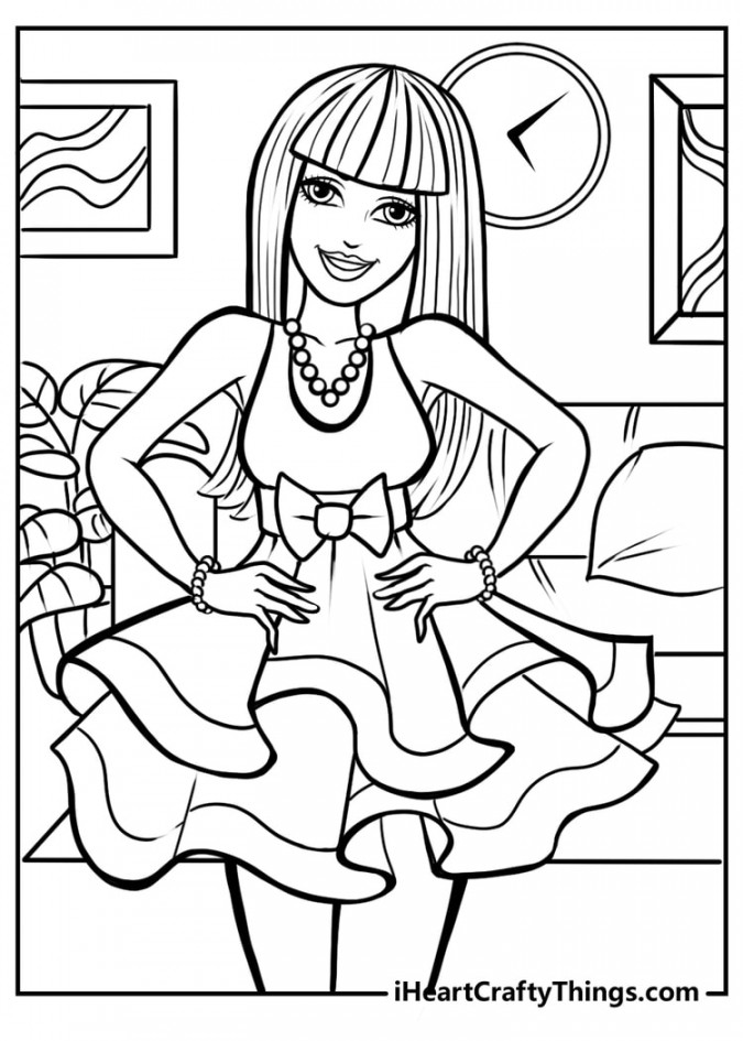 Barbie Coloring Pages (% Free Printables)